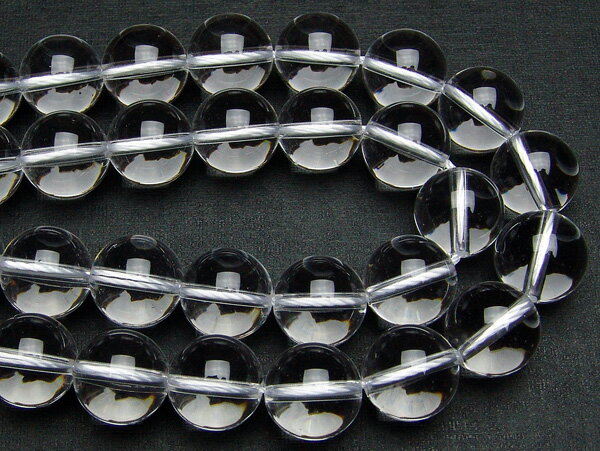 【1連】 天然水晶 丸玉 12mmAAA