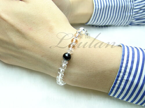 ブラック トルマリン （電気石）・ワンポイント・ブレスレット　天然石　パワーストーン