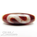 龍紋 金銭鈎天珠 約39.5×14.5mm ◆特選◆【限定1点モノ 1110-40-340-001】西蔵 チベット 天珠 dZiBeads バラ売り 粒売り