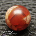 龍紋・丸型 虎牙天珠 約13.5mm ◆特選◆【限定1点モノ 1110-14-390-001】西蔵 チベット 天珠 dZiBeads バラ売り 粒売り