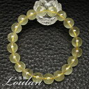 ◆鑑別書付き◆ リビアングラス エジプト・リビア砂漠産 石径約10.2-10.4mm 約25.07g 手首周りサイズ:約17.5cmのみ◆限定1点モノ◆【和龍ブ...
