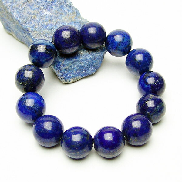 ラピスラズリ（瑠璃）16mmAAA【和龍ブレス 2100-16-903-0】天然石 パワーストーン ブレスレット ブレスのサムネイル