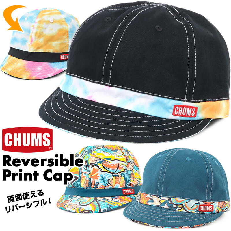 `X   CHUMS o[VuvgLbv   Reversible Print Cap@CH05-1362  Xq Lbv  CHUMS(`X)ONLINE SHOP