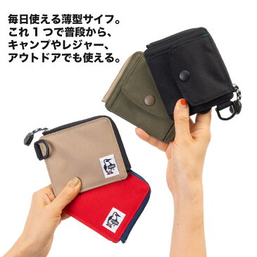 チャムス / CHUMS リサイクル エルシェイプト ジップ ウォレット / Recycle L-Shaped Zip Wallet CH60-3137(財布、ワレット、サステナブル素材、サスティナブル素材) CHUMS(チャムス)ONLINE SHOP