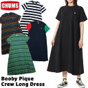 チャムス / CHUMS ブービー ピケ クルー ロングドレス Booby Pique Crew Long Dress CH18-1300 (OnePiece ワンピース ロング丈 Tシャツワンピース) CHUMS(チャムス)ONLINE SHOP