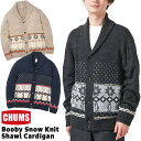 セール！チャムス / CHUMS ブービー スノー ニット ショール カーディガン Booby Snow Knit Shawl Cardigan CH02-1200 (カーデガン カウチン 雪模様) CHUMS(チャムス)ONLINE SHOP