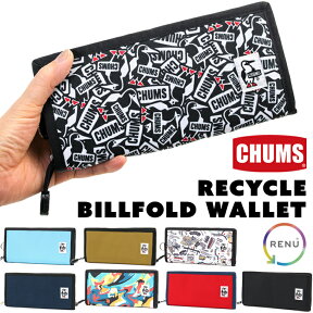 チャムス / CHUMS リサイクル ビルフォルド ウォレット (長財布、二つ折り、ビルフォールド) CH60-3568 CHUMS(チャムス)ONLINE SHOP