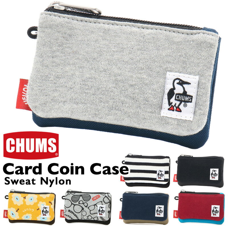 チャムス 二つ折り財布 レディース セール！チャムス / CHUMS カード コインケース スウェットナイロン Card Coin Case Sweat Nylo (2つ折りサイフ、財布、キーケース、カードケース) CH60-3456 CHUMS(チャムス)ONLINE SHOP
