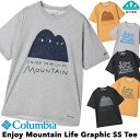 Columbia / コロンビア エンジョイマウンテンライフグラフィックショートスリーブTシャツ Enjoy Mountain Life Graphic SS Tee（Tシャツ 半袖シャツ クルーネック キャンプ アウトドア 吸湿速乾 吸汗速乾）