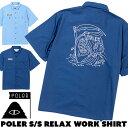 楽天東京ラウンジ　バッグ・小物のお店セール！ポーラー / POLeR ショートスリーブ リラックス ワークシャツ S/S RELAX WORK SHIRT （半袖シャツ、バックプリント）