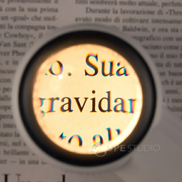 虫眼鏡 レイライトルーペ 36mm 8.7倍 コイル製 拡大 拡大鏡 ルーペ ライト付きルーペ