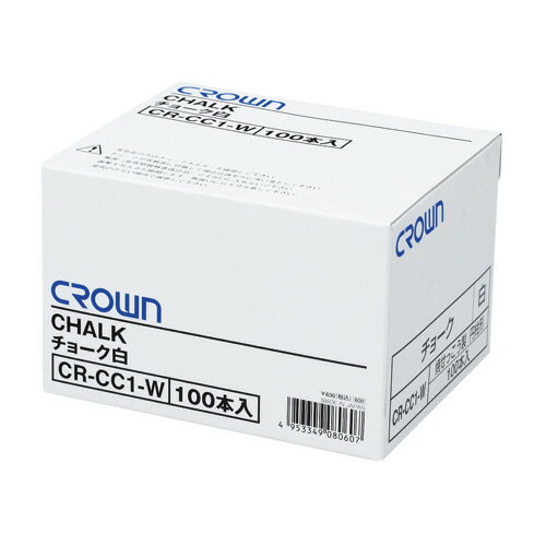 チョーク100本入 白 クラウン CR-CC1-W