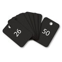 スチロール番号札 26~50 黒 オープン BF-55-BK 25枚(3)