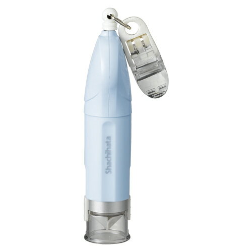 はんこ キャップレス9リール式 ペールブルー シヤチハタ XL-CR1/MO