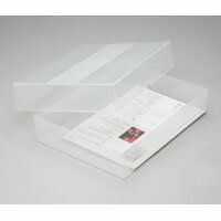 ナカバヤシ株式会社（0120）166-779商品仕様●規格：A4判●外寸：幅270×奥350×高71mm●内寸：幅253×奥332×高64mm●材質：PP樹脂（再生PP樹脂40％使用）●タイトルシール付本体色クリアJANコード49022059534564902205953456　ls@AK-00052154 事務用品 机上用品 決裁箱