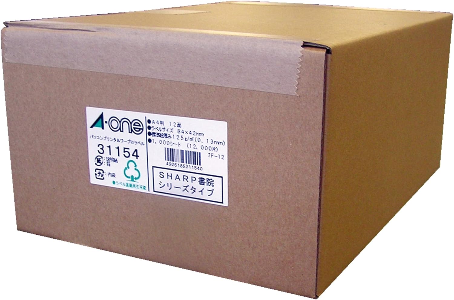 商品仕様●規格：A4判12面●1片寸法：縦42×横84mm●紙種：上質紙●総紙厚：0．13mmJANコード49061863115404906186311540　ls@AK-00060894 PC関連用品 OA用紙 プリンタラベル（マルチプリンタ用）