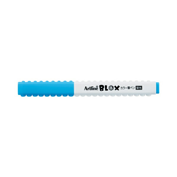 BLOX カラー筆ペン 蛍光ブルー シヤチハタ KTX-FF-B