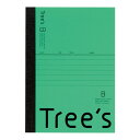 Tree’s A6 B罫48枚 グリーン 日本ノート(キョ UTRBA6G