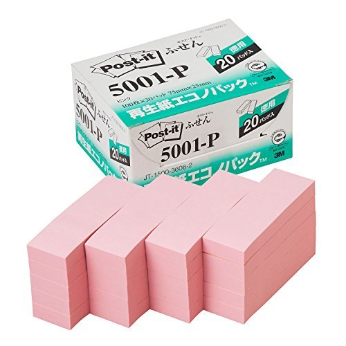 商品仕様●サイズ：縦75×横25mm●1個枚数：100枚●材質：古紙パルプ配合率100％の再生紙使用本体色ピンクJANコード49016900236754901690023675　ls@AK-00031411 事務用品 ラベル・ふせん ふせん
