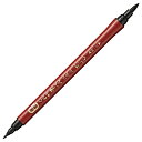 筆ぺん 呉竹 QDDF150-55B ブリスター 硬筆/軟筆ツインタイプ 水性染料インキ