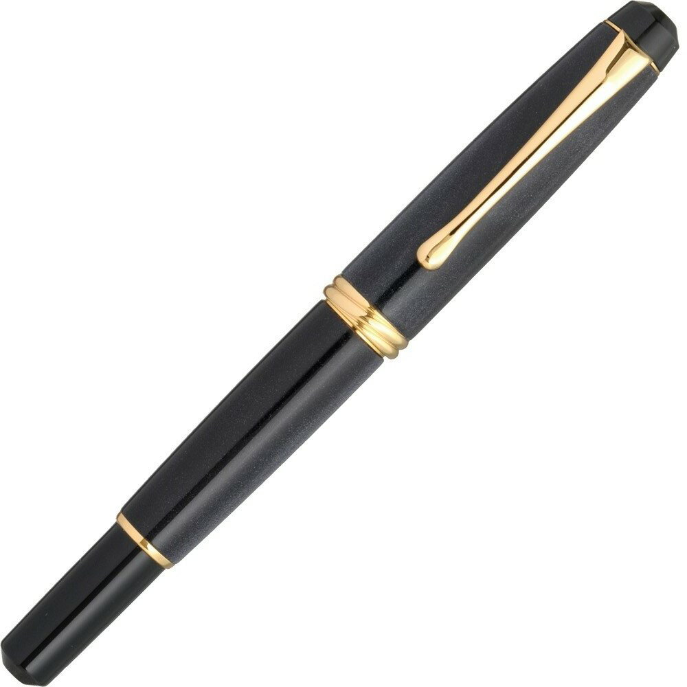 万年毛筆 夢銀河ブルーレパードアイ中 呉竹 DAY140-46 くれ竹 水性顔料インキ