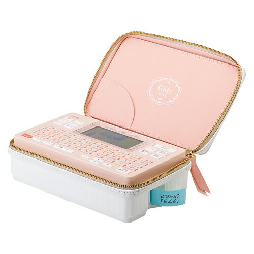 ガーリーテプラ キングジム SR-GL2-P コーラルピンク