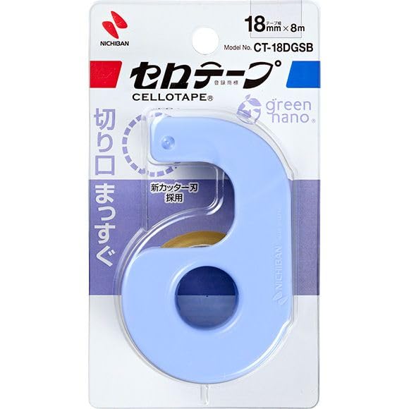 ニチバン株式会社お客様相談室（0120）377-218商品仕様セロテープ?が天然素材で環境にやさしいだけではない!付属カッターも環境にやさしいグリーンナノ素材グリーンナノ配合で燃焼時の二酸化炭素排出量を66％削減/テープサイズ18mm×9m●材質：カッター：ポリスチレン/テープ：セロテープ?? ●原産国：日本JANコード49871671028524987167102852　ls@AK-00186345