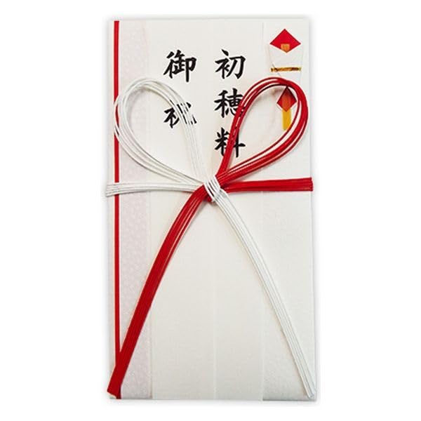 新スリム金封 はな 赤白5本花結び 菅公工業 キン1223