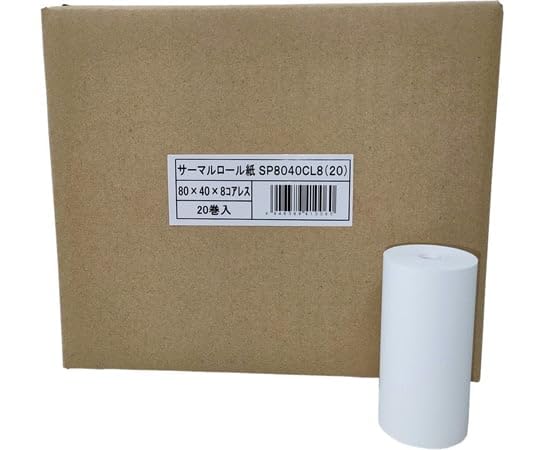 株式会社クリエイティア（06）6634-7811商品仕様ハンディーターミナル用感熱ロール紙。自販機のジャーナルなどでも使用。サイズ：幅80mm×外径40φ×内径8mm　紙管：なし　用途：ハンディーターミナル●材質：感熱紙●原産国：日本JANコード49463894100604946389410060　ls@AK-00944053