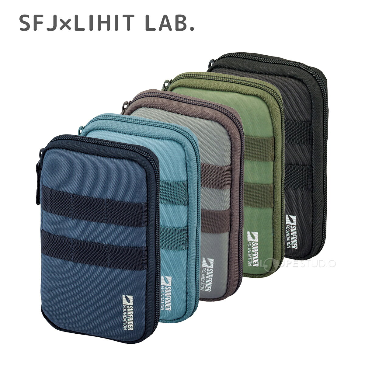 収納ケース ポーチ SFJ×LIHIT LAB. コンパクトペンポーチ ペンケース おしゃれ 小物入れ 文具 ガジェット 収納 整理 持ち運び コンパクト 高校生 学生 リヒトラブ loupe-studio-11341123 ルーペスタジオ サンプル画像2