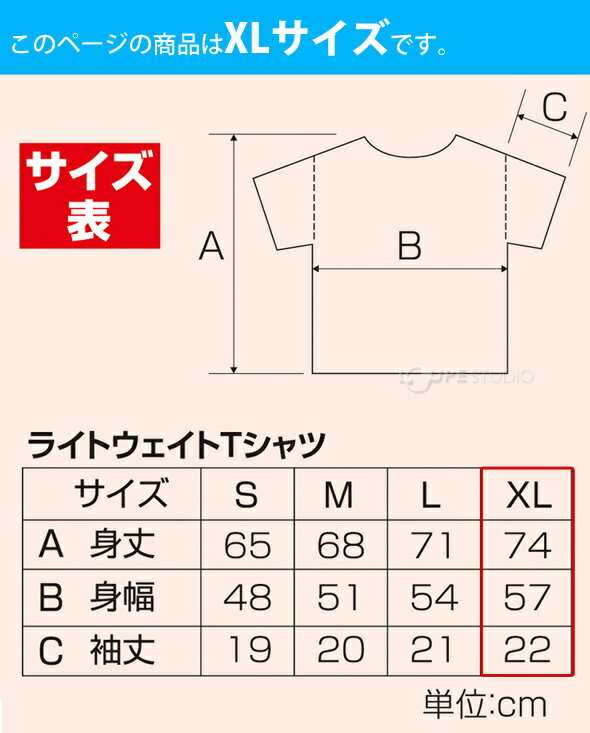 ライトウエイト Tシャツ XLサイズ 無地 メンズ 半袖 メンズ イベント 体育祭 文化祭