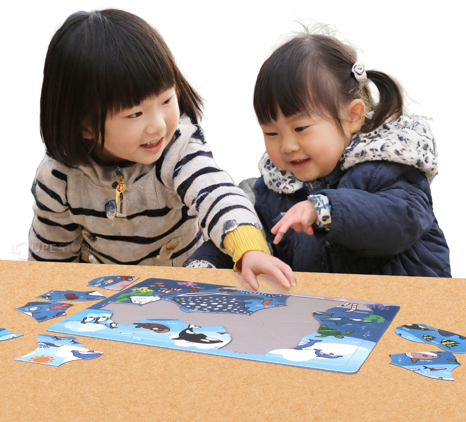 海のいきもの パズル 知育玩具 おもちゃ キッズ 子供 幼稚園 保育園 室内 遊び ゲーム 水族館 loupe-studio-10677928 ルーペスタジオ サンプル画像3