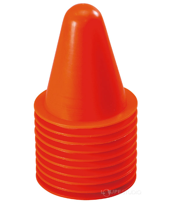 ミニコーン10個セット[オレンジ] 20cm カラーコーン 三角コーン 運動会 体育祭 サッカー フットサル バスケ 練習 駐車場 ポール 駐車禁止 立ち入り禁止 進入禁止