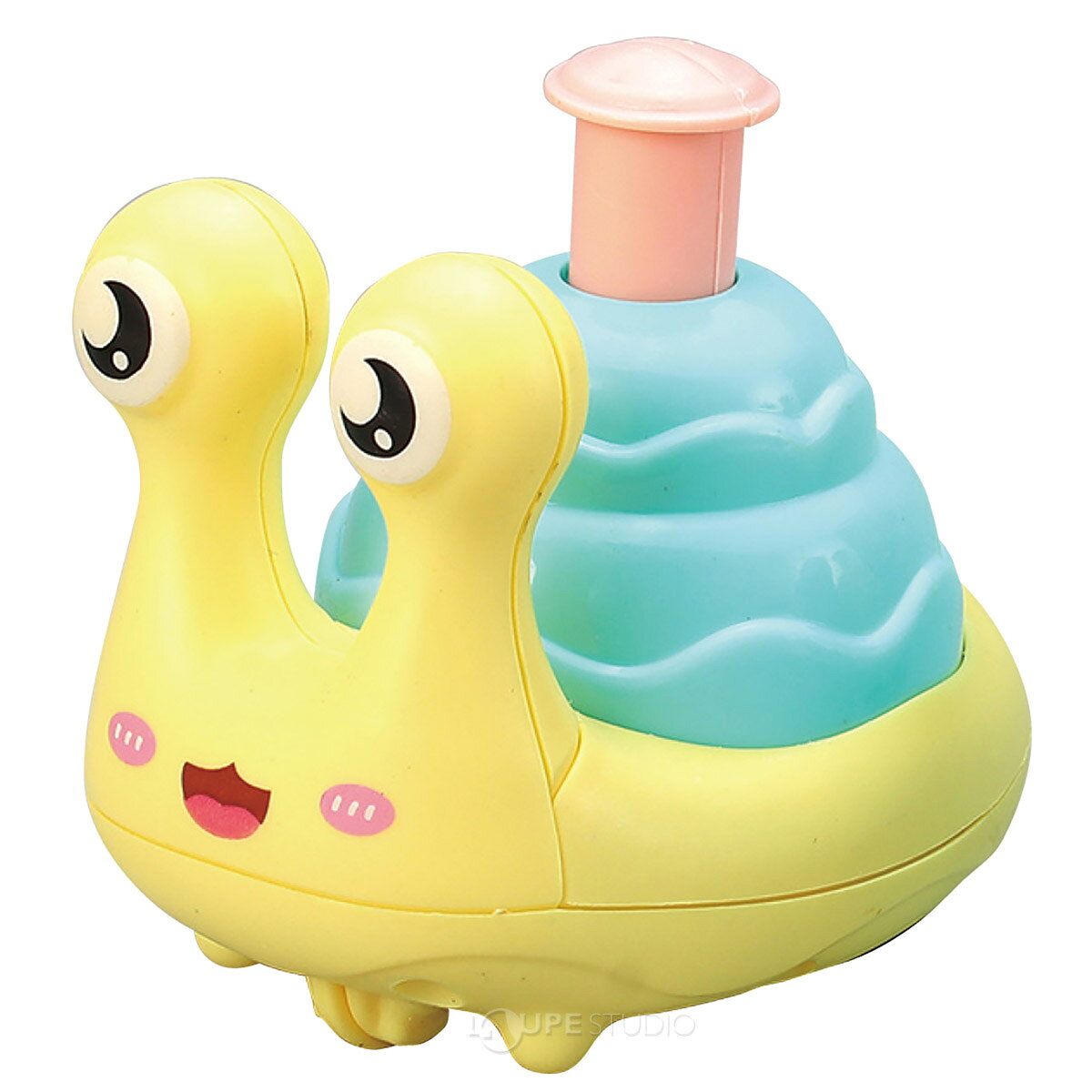 車 おもちゃ 動く プッシュダッシュかたつむり 1個 幼児 玩具 室内 遊び キッズ 子供 知育玩具 幼稚園 保育園 3
