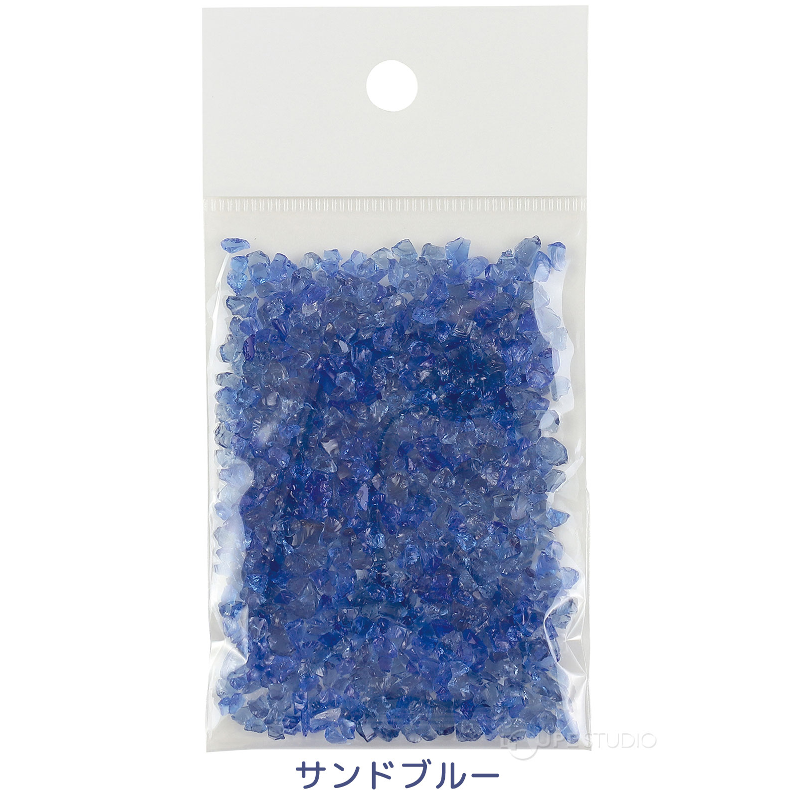 クリスタルストーン 25g ガラス製 工作 材料 パーツ 素材 手作り 図工 画材 材料 小学生 子供 夏休み 自由研究 日本製 ブルー ホワイト