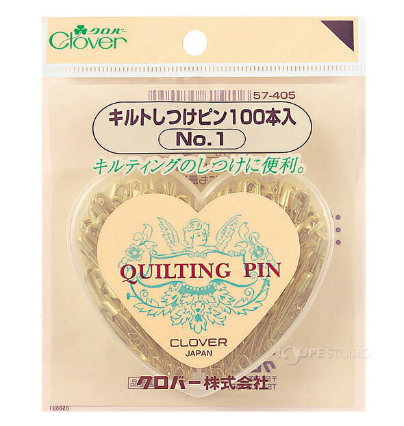 キルトしつけピン100本入 No.1 57405 クロバー 手芸 裁縫 ソーイング用品 洋裁 ハ...