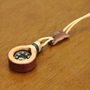 ペンダント コンパス 方位磁石 20mm 牛革 麻ひも 手作り ハンドメイド おしゃれ 方位磁針 ネックレス アウトドア 防災 登山 敬老の日