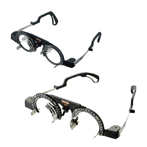 トライアルフレーム 試験枠 フルリムタイプ 下開きタイプ シンプルBC PD66 視力測定 眼科 軽量仕様