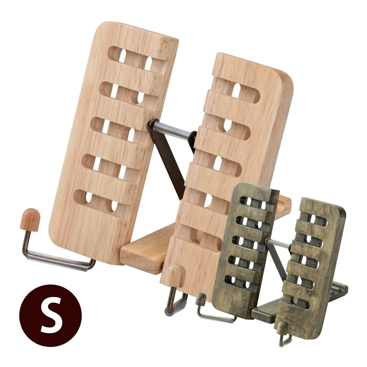 アンティーク ブックスタンド S 本立て 木製 卓上 折りたたみ 書見台 文具 デスク 書斎 オフィス 小学生 学習 読書 タブレットスタンド 角度調節可能