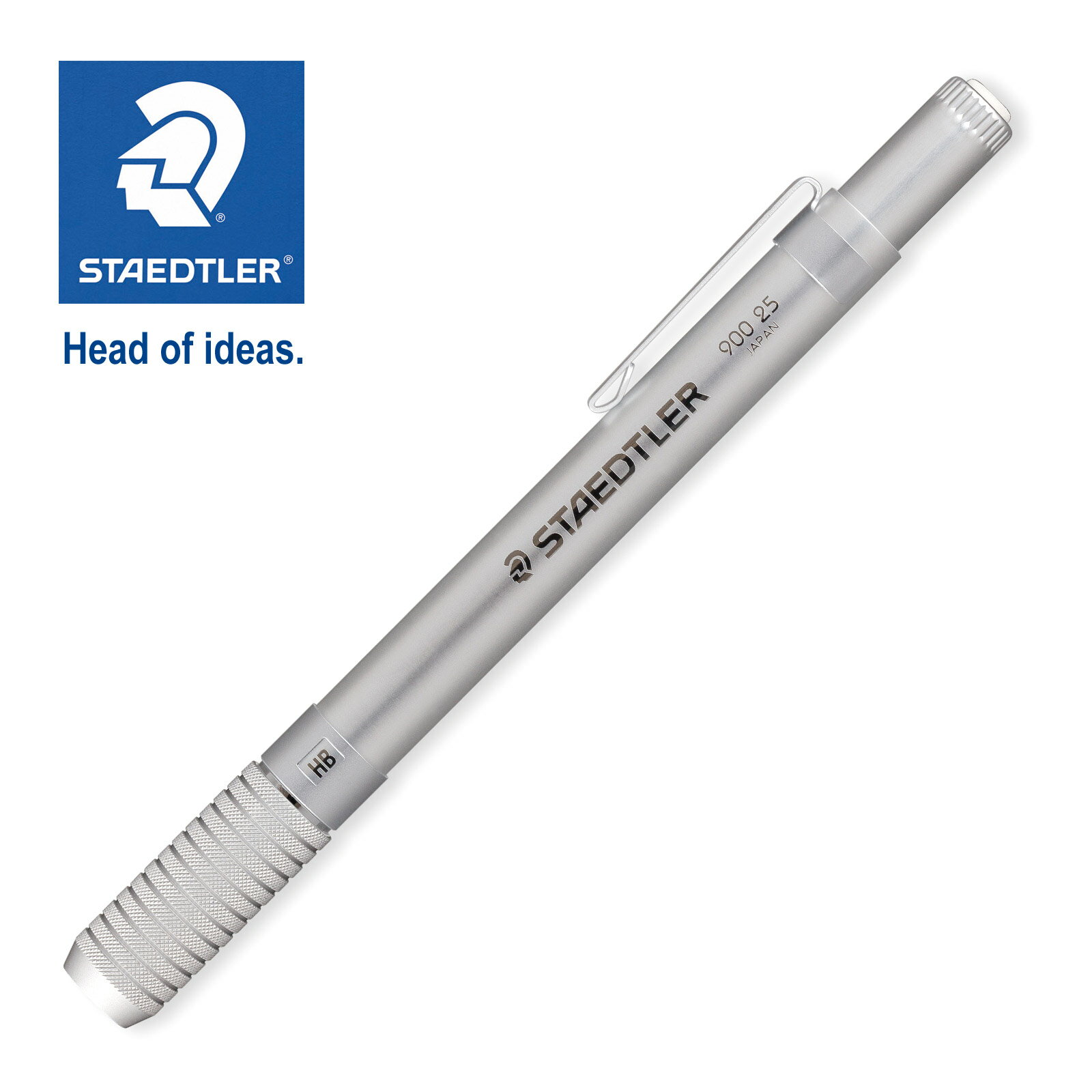 ステッドラー (STAEDTLER) ペンシルホルダー シルバー メーカー正規品 筆記具 文房具 おしゃれ デザイン 誕生日 プレゼント ギフト