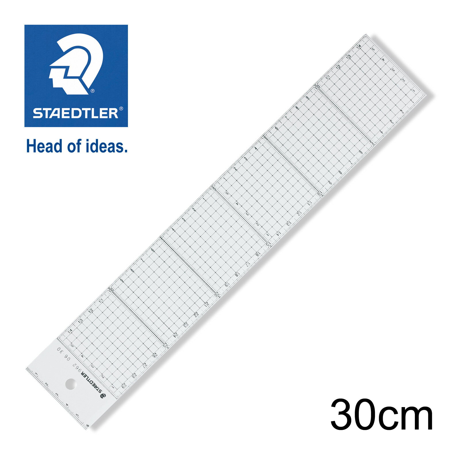 ステッドラー (STAEDTLER) カッティング用方眼定規 30cm メーカー正規品 筆記具 文房具 おしゃれ デザイン 誕生日 プレゼント ギフト
