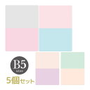two-tone ツートンパステルしたじきB5判 5個セット Orions 共栄プラスチック