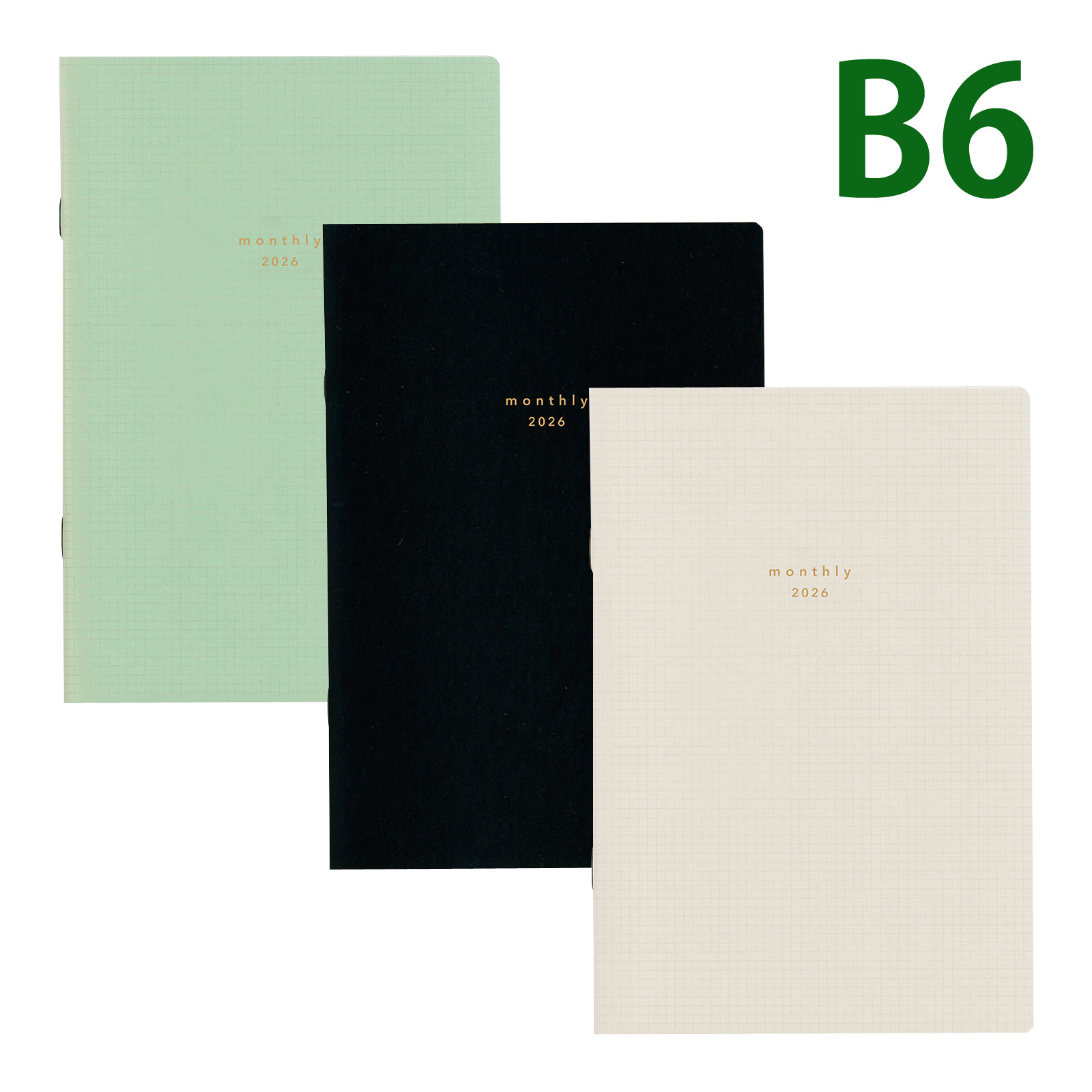 ダイゴー 手帳 2026年 1月始まり 2025年 12月始まり マンスリー isshoni.マンスリー B6 スケジュール帳 ビジネス手帳 プレゼント 就職祝...