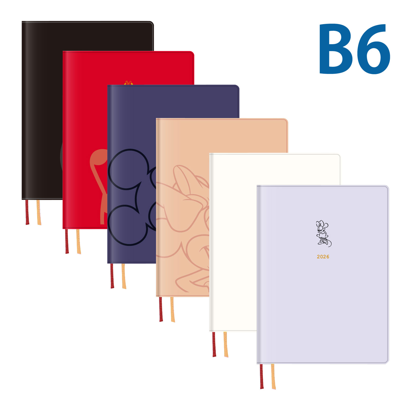 ダイゴー 手帳 2026年 1月始まり ウィークリー ディズニー B6ウィークリー ミッキー ミニー チップ&デール スケジュール帳 ビジネス手帳 プレゼント ...