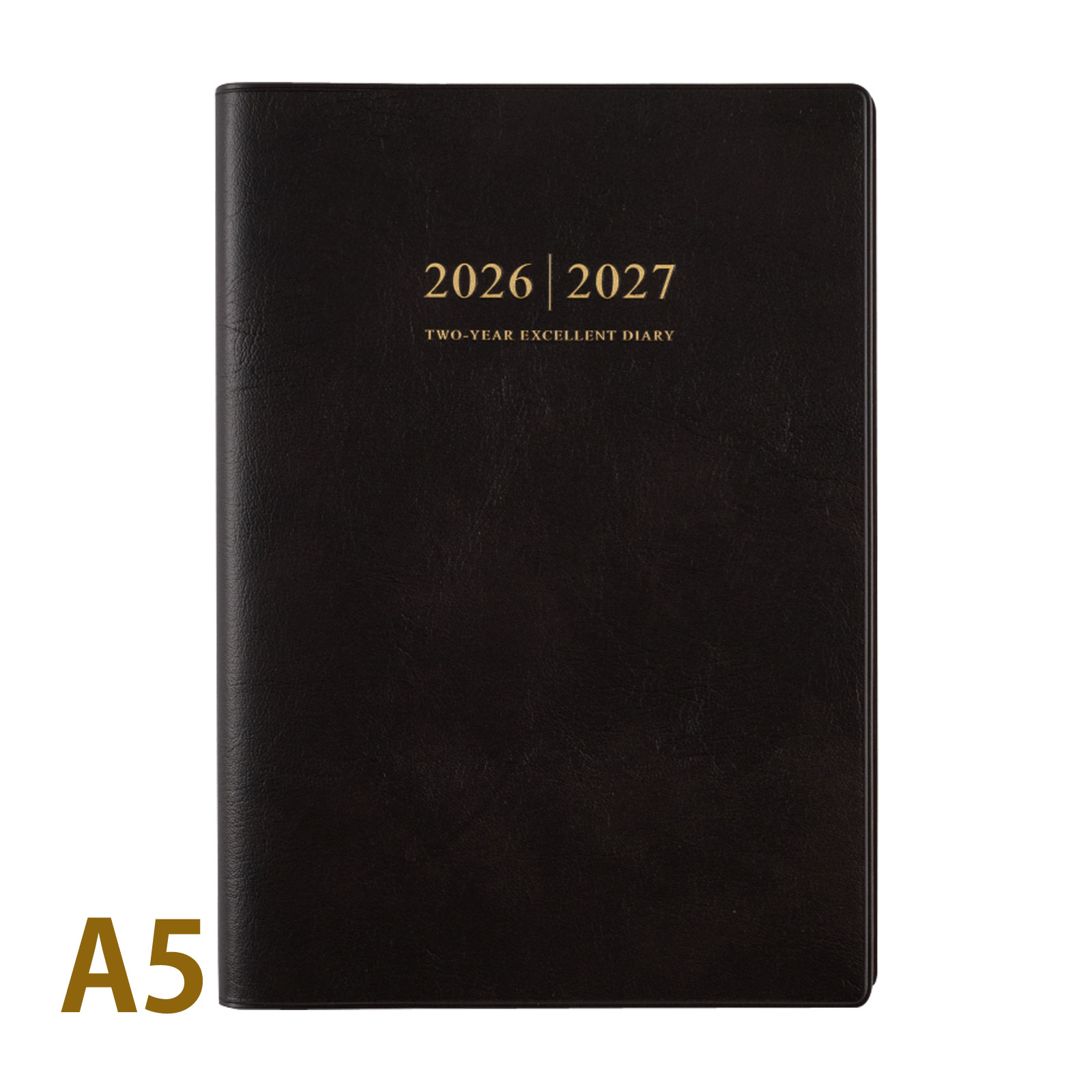 高橋書店 手帳 2026 1月始まり 2年業務日誌 濃茶 A5 横ケイ式 スケジュール帳 ビジネス手帳 日記 記録 プレゼント 就職祝い 新成人 男性 女性 TAKAHASHI