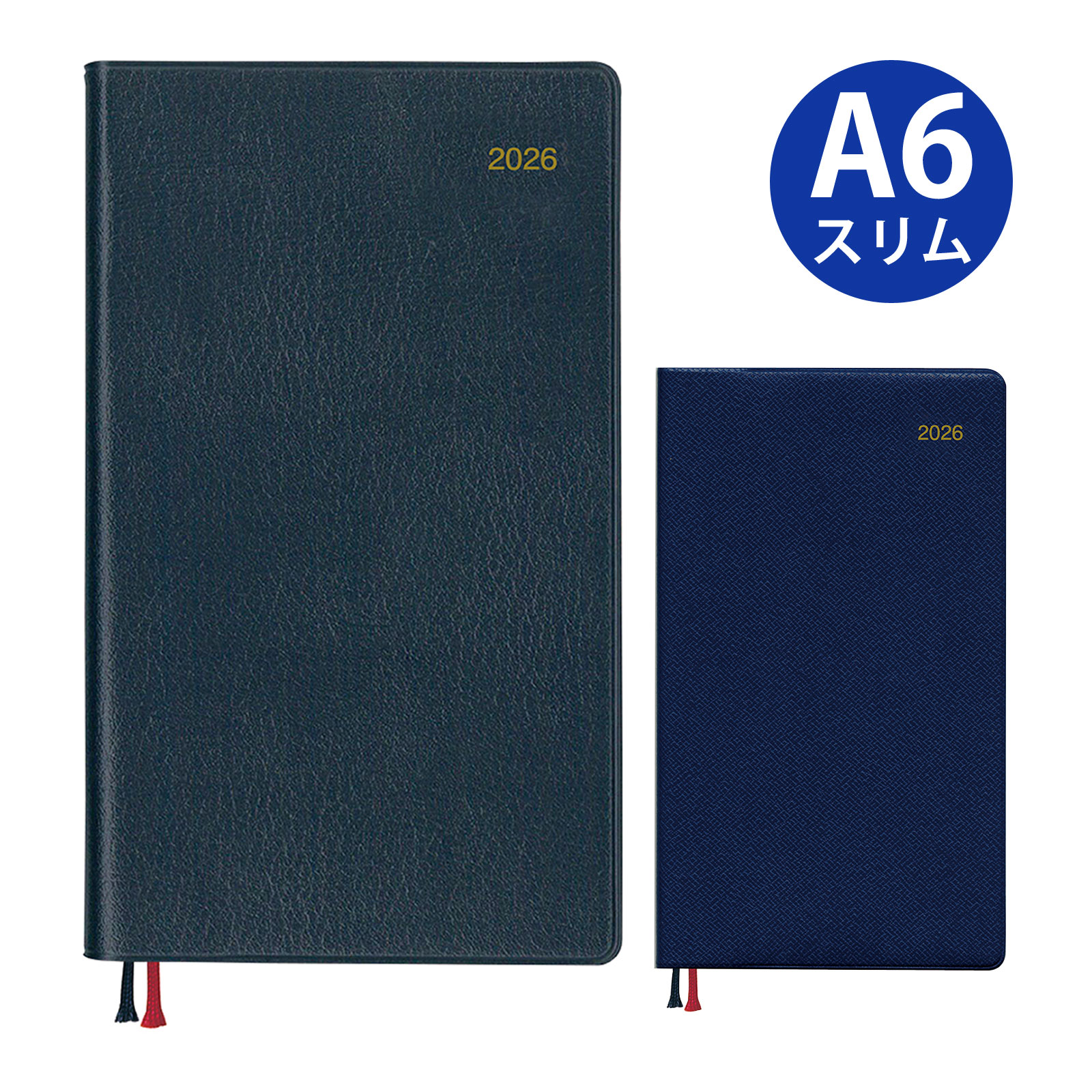 ダイゴー 手帳 2026年 1月始まり 2025年 12月始まり アポイント A6スリム 1W+横罫 週間 予定 スケジュール 管理 ビジネス 男性 女性 プレ...