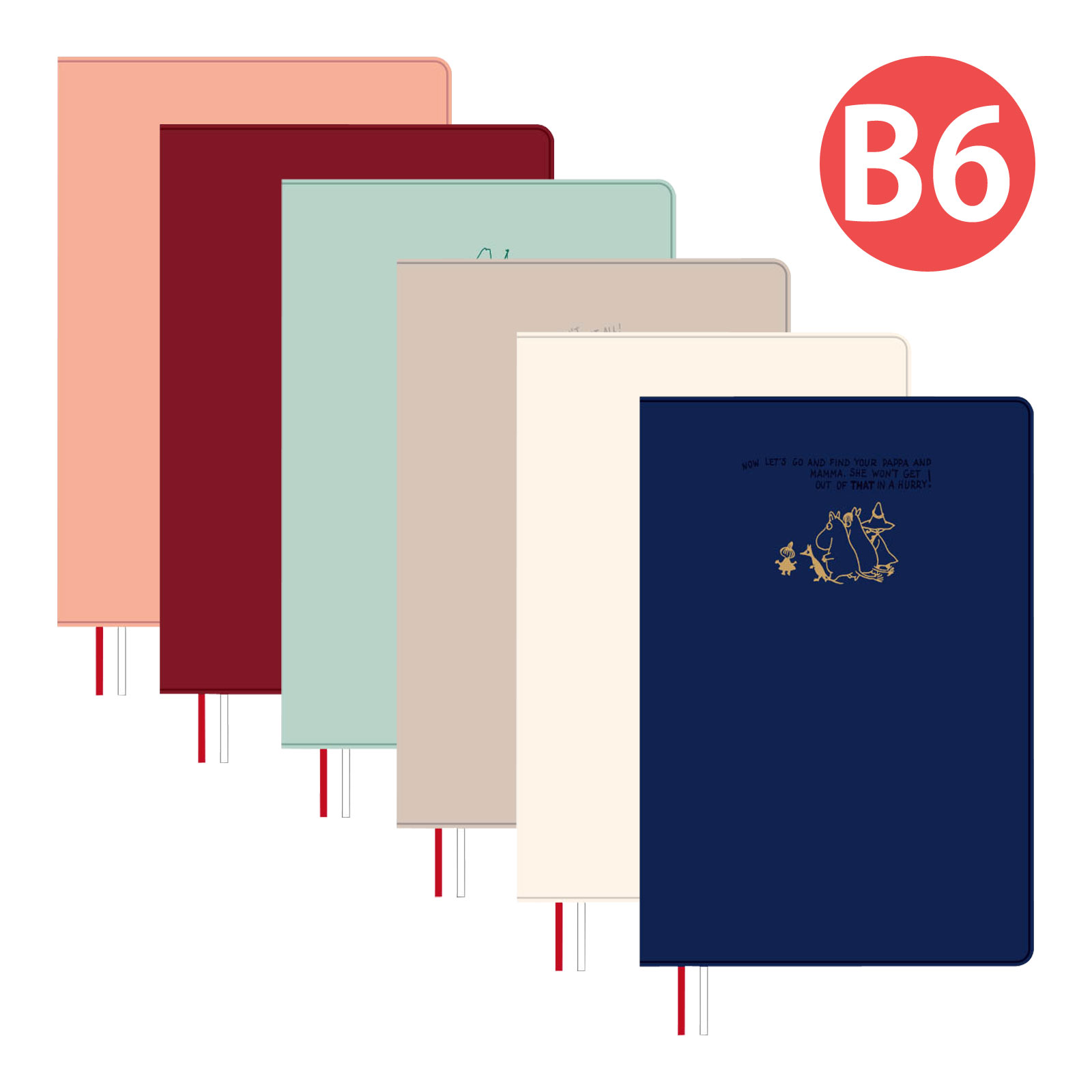 ダイゴー 手帳 2026年 1月始まり 25-26 ムーミン MOOMIN Diary B6 ウィークリー リトルミイ スナフキン ニョロニョロ ムーミンと仲間...