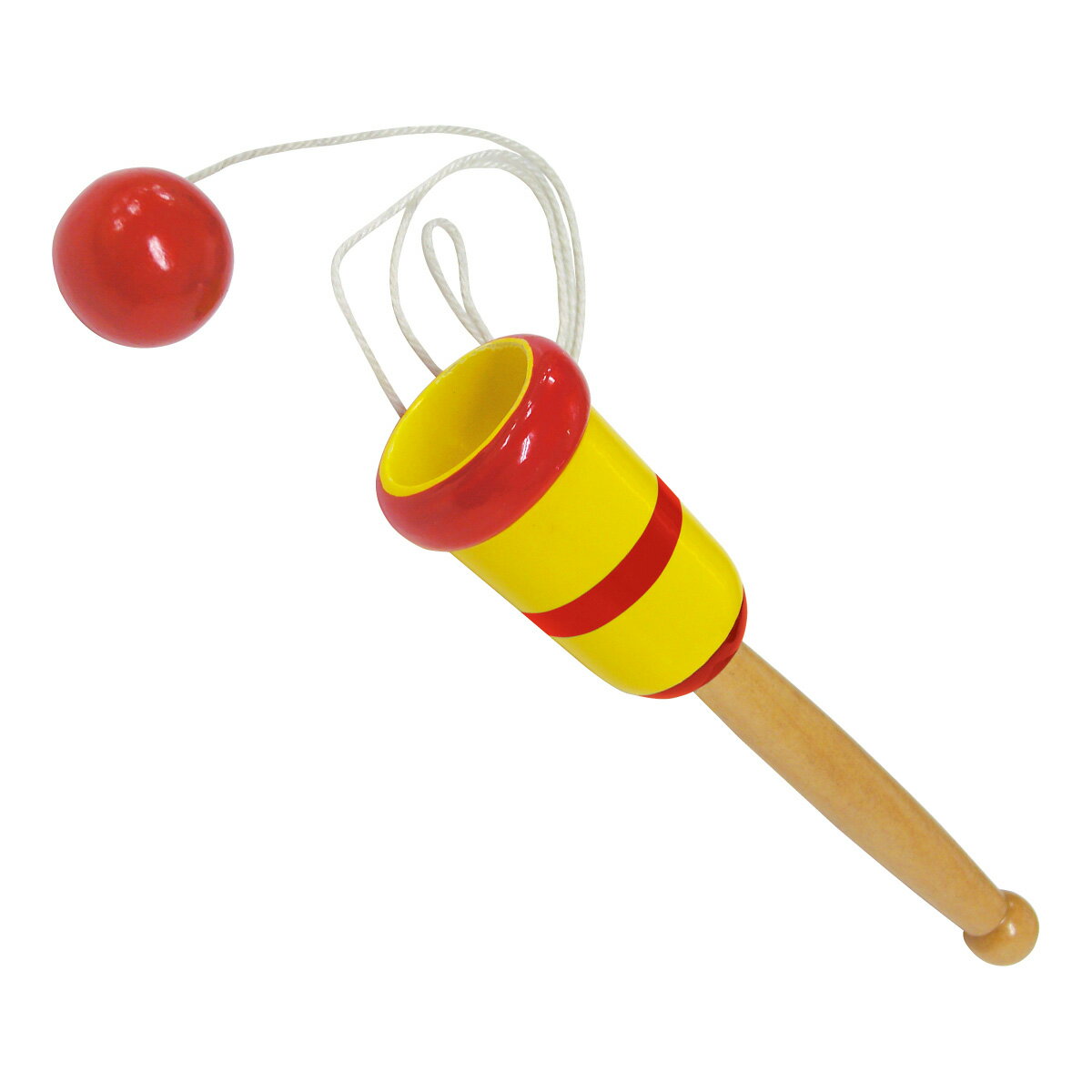 簡単けん玉 (木製) 着色済 木のおもちゃ 木製玩具 知育玩具 景品 室内 運動神経 運動