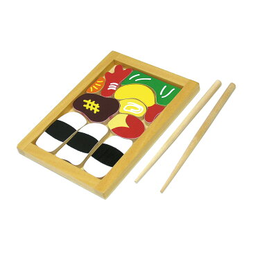 パズル 木製お弁当パズル 木製玩具 木のおもちゃ ゲーム 知育玩具 療育 作業療法 OT 子供 3歳 4歳 5歳 お箸 練習 お稽古 キッズ 幼児 室内