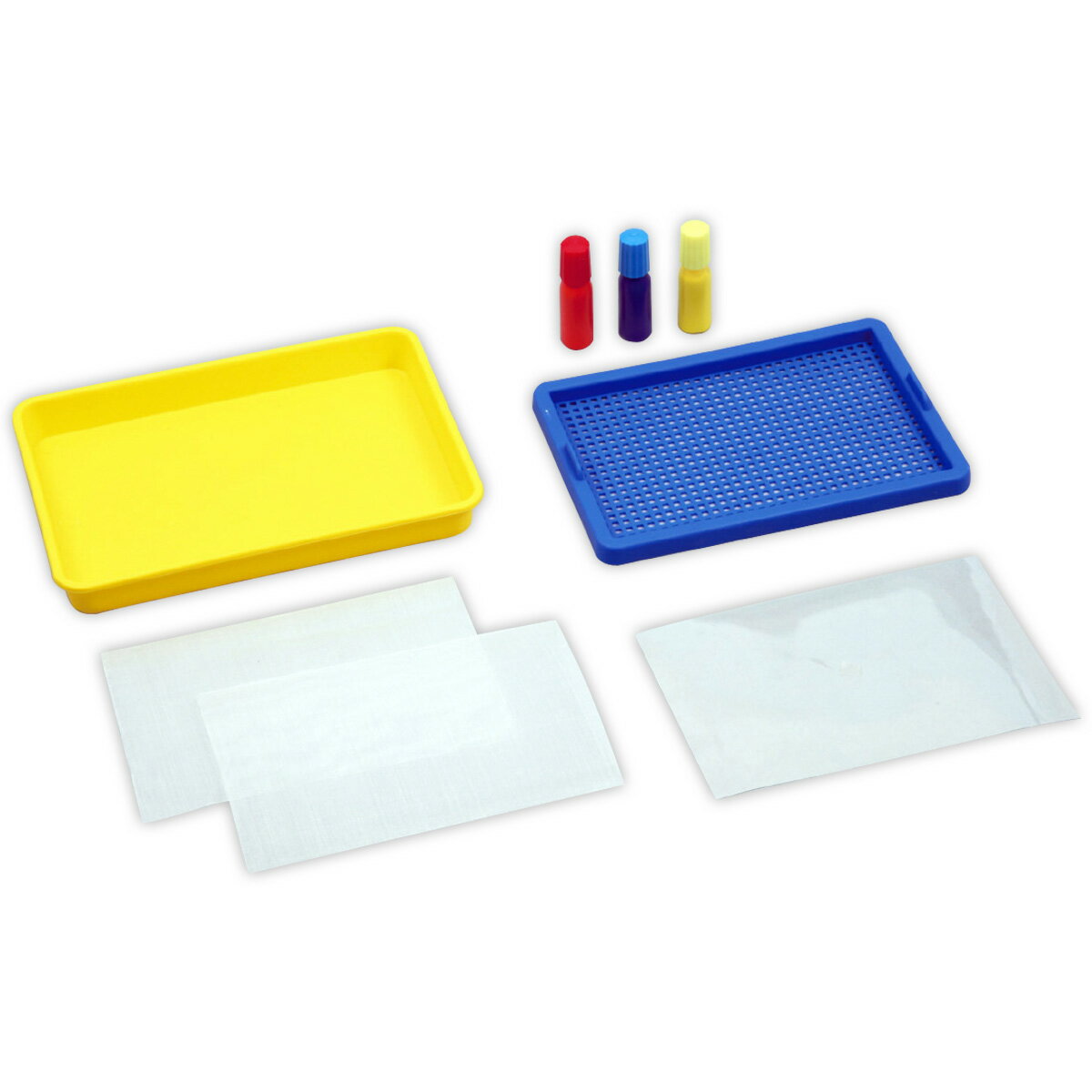 紙すきセット 染め絵の具3色付 体験 手作り ペーパー 工作 キット 小学生 ハンドメイド キット 図工 美術 染める 紙 絵具 3色 紙漉き 和紙のサムネイル